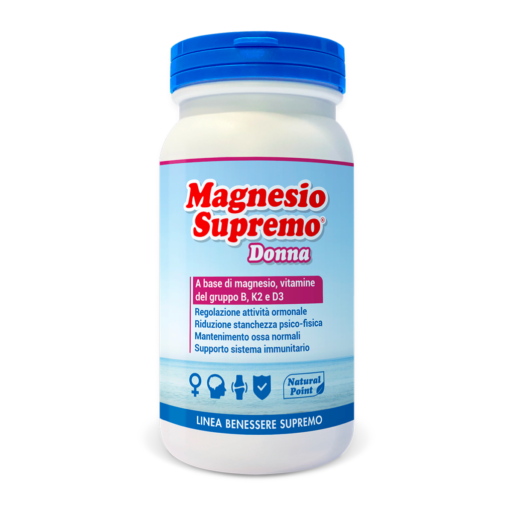Natural Point Magnesio Supremo Donna – Integratore per Benessere Femminile 150 g