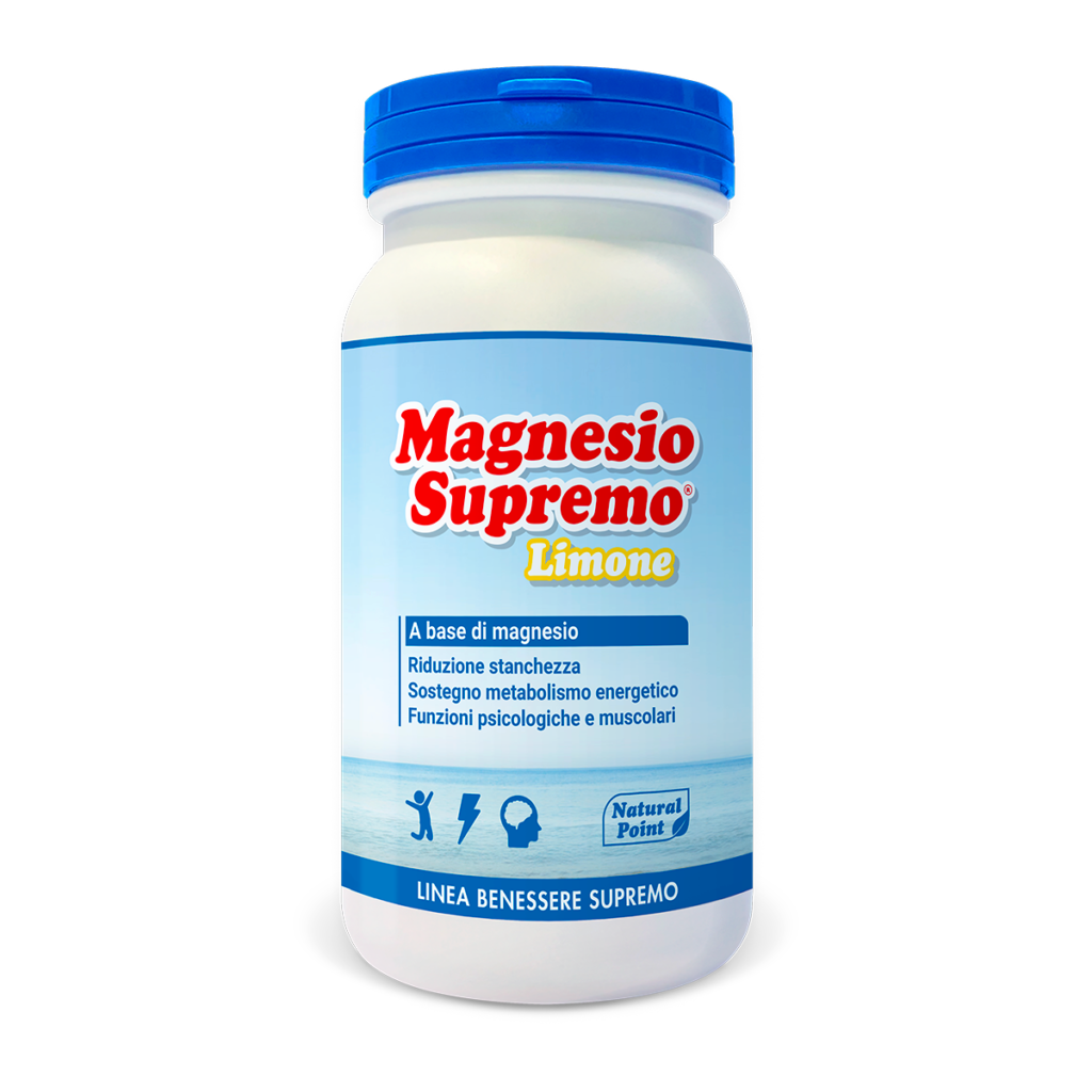 Natural Point Magnesio Supremo 150g Limone – Integratore di Magnesio ad Assorbimento Rapido