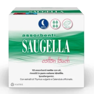 Saugella Assorbenti Notte Cotton Touch 12 Pezzi.