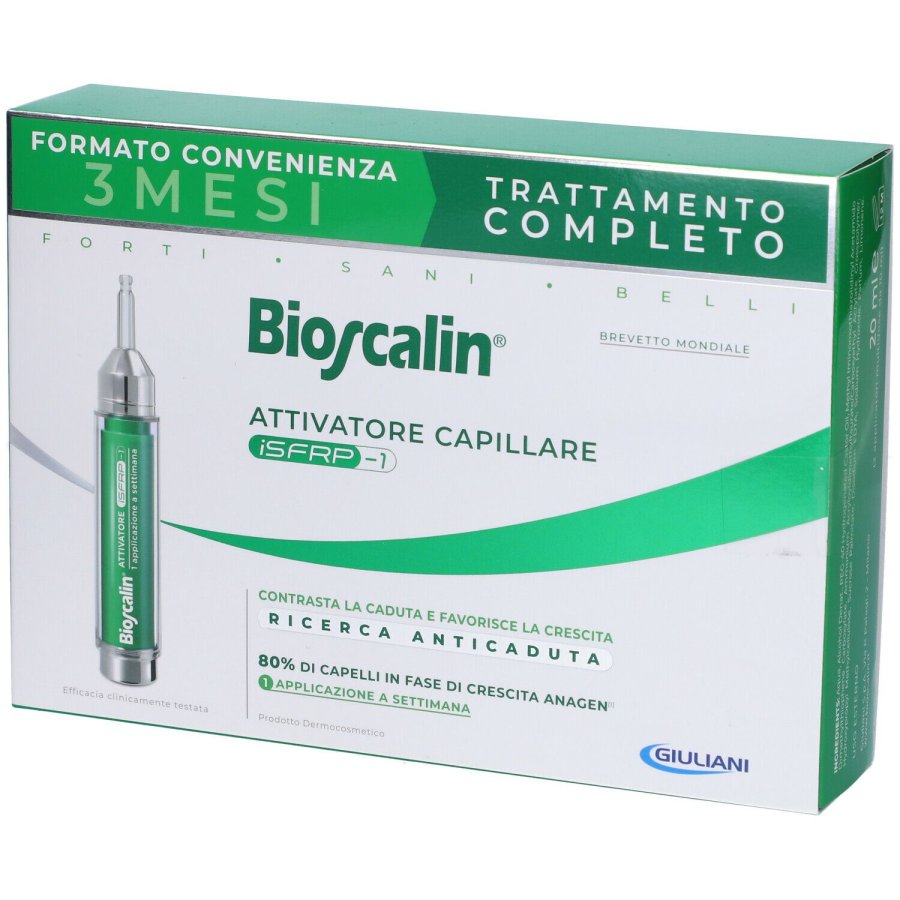Bioscalin iSFRP-1 Attivatore Capillare – Trattamento Anticaduta Settimanale 20 ml - [2 X 10 ml]