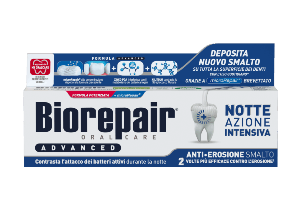 Biorepair Adv Intensivo Notte per Protezione Smalto 75ml - 3 Confezioni
