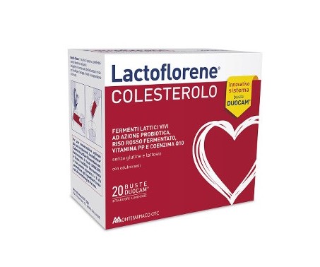 Lactoflorene Colesterolo – Fermenti Lattici e Riso Rosso per Livelli Normali di Colesterolo 20 Bustine