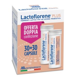 Lactoflorene Plus Fermenti Lattici con Vitamine Pacco Doppio 30+30 Capsule