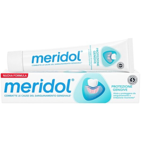 Meridol Protezione Gengive, 75ml – Dentifricio Antibatterico per Gengive Sane - Prevenzione Infiammazione e Sanguinamento