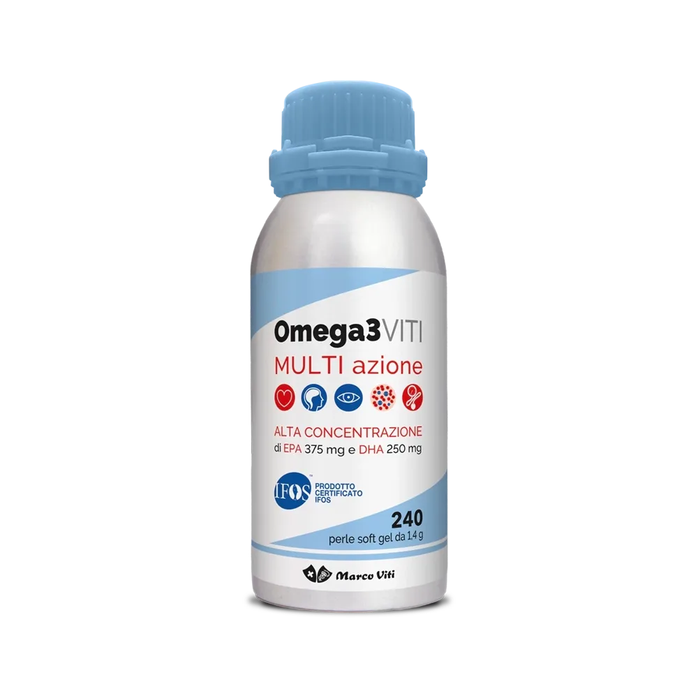 Omega3 Viti Multi Azione 240 Perle – Integratore EPA e DHA Alta Concentrazione Marco Viti