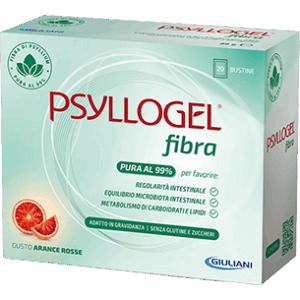 Psyllogel Fibra - Integratore per il benessere intestinale - Arancia rossa - 20 Bustine
