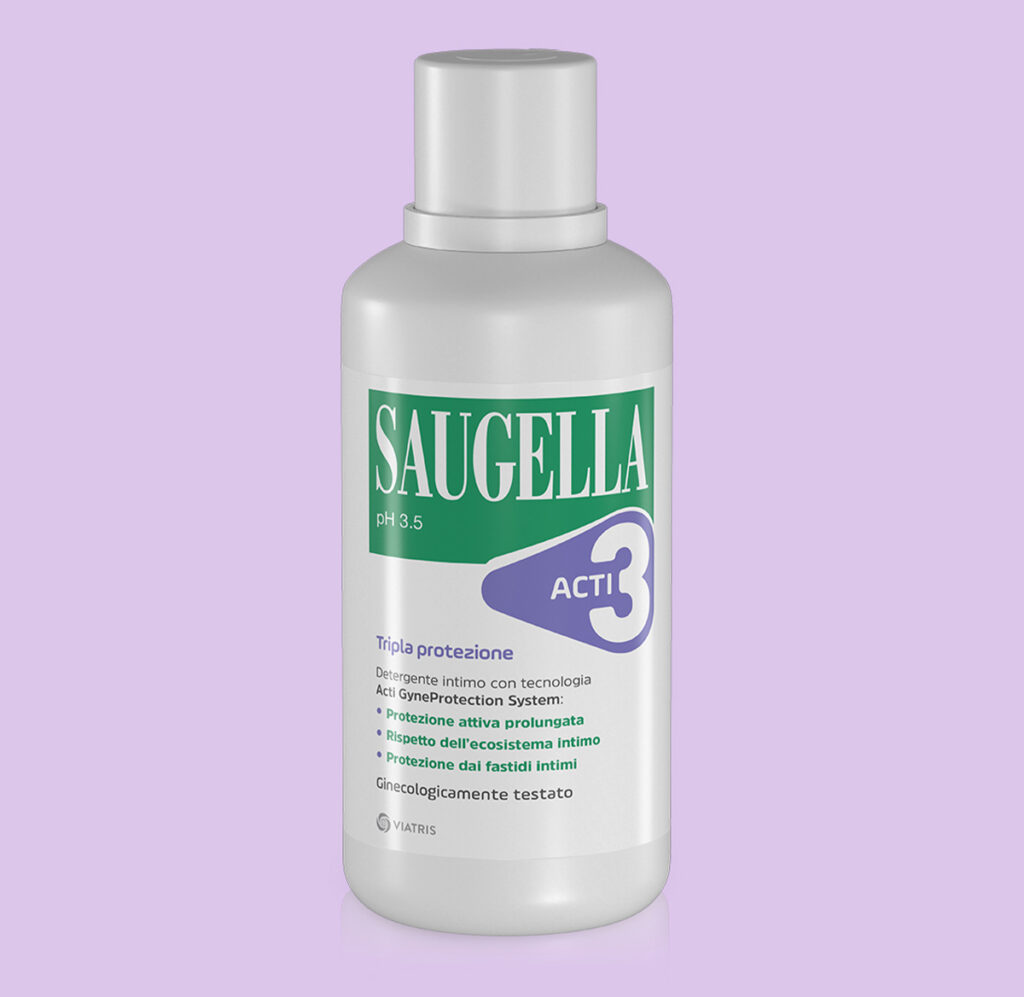 Saugella Acti3 Detergente Intimo 500 ml | Tripla Protezione Acti GyneProtection