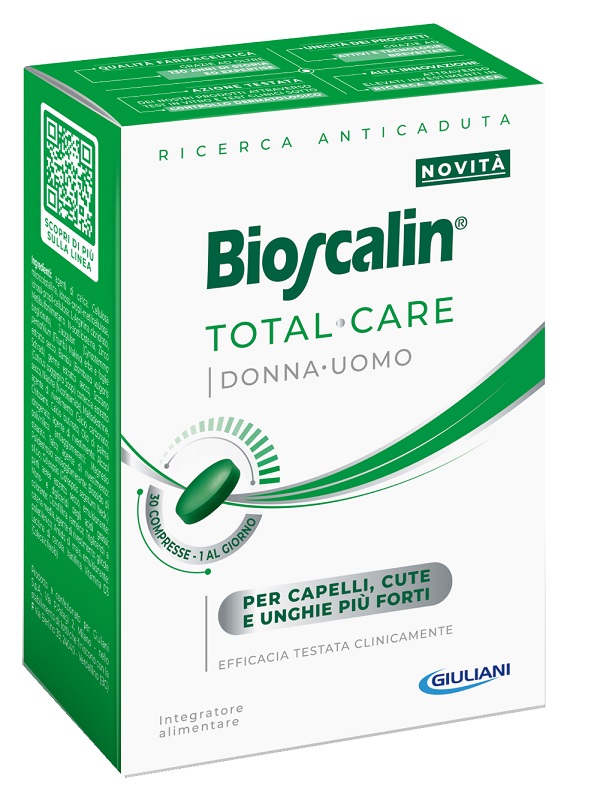 Bioscalin Total Care – Integratore Capelli, Pelle e Unghie, 30 Compresse