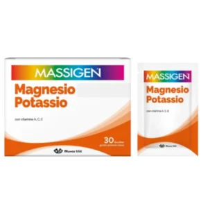 Massigen Magnesio e Potassio e vitamina A, C, E 30 Bustine 4g